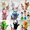 Plush -poppen 10 Dierlijke handpoppenverhalen Vertel Finger Puppet Toys Dolls Kerstcadeaus J240410