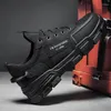 Casual Shoes Men's Are Non Slip Lightweight Wear-Resistent Black Board Sports Breattable and Trendry