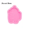DY0864 Bright Resin Art diy Gamer Mould , Silicone resin Keychain molds , DIY Epoxy Jewellery Making Tools