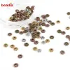 Groothandel 6 mm 50 stks/lot Daisy Flower Spacers Bead Metal Gold Tibetan Silver Spacer Beads voor sieraden maken