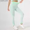Yoga Outfits Womens Womens High Waleted Yoga Pants Workout con leggings Tummy Control di controllo atletico Y240410 Y240410