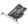 Kort PCIe till M2/M.2 Adapter Lägg till på kort SATA M.2 NVME SSD NGFF till PCIe Adapter PCI Express 3.0 X4 M Key +B Key M2 till SATA PCIe Card