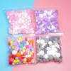100 PCS Çok Boyutlu Renkli Ponponlar DIY Bebekler Giyim El yapımı malzeme Yumuşak Kabarık Pom Poms Ball DIY Çocuk Oyuncaklar Aksesuarları