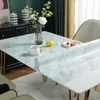 Not Transparent PVC Table Cloth Waterproof Oilproof Waterproof Hot Resistence Table Covers Placemats Textiles Soft Glass Pad Mat