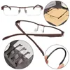 Okulary przeciwsłoneczne moda Ultra lekka żywica metalu tytanowego stopu zużycie oka Biznesu czytanie okularów 1.00- 4.0 Diopter Okulary Opieka widzenia