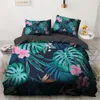 Flower Bird King Queen copripiumino Cover Cover per letti floreali tropicali colorati per donne pianta d'acqua 2/3pcs cover trapunta poliestere