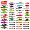 Lere de pêche ensemble Bait Hard Mini Minnow Swing Floating Crankbait Crazy Wobblers Artificial Bionic Crank Lures 240327