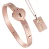 Bracelet en acier en acier Titanium Creative Couples Couples qui ne va pas planer dans le ciel avec l'amour en acier inoxydable