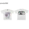 Designer Men's Short Sleeve Street Fashion Trendy Front and Back Printed Loose Unisex Sleeved T-shirt Tee