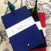 wholesale Notepads 146 Hot Sell Black /blue Leather Cover Agenda Handmade Note Book Luxurs Periodical Diary Business Notebook A5