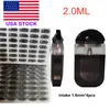 USA STOCK 2.0ml Disposable Vape Pen 280mah Rechargeable Battery Thick Oil Stater Kits 2 Gram Pods Intake 4x1.6mm Customized Vaporizer Empty