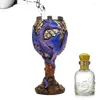 Tasses dragon vins gobelet en acier inoxydable tasse de chalice médiévale cadeau pour rassembler la décoration de fête quotidienne
