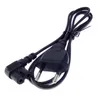 Cabo de cabo CABO PARA PRIMEIRAS DE TV CAMERAS PS4 PS3 1M/2M/3M/5M UE 2-PRONG para Figura 8 C7 Angulado reto EU EURO AC Powe