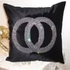 Luxury Designer Cotton Pillow Case Bedroom Sofa Cushion Throw Pillow Letter Home Pillow Cover Car Decoration Cushion Fashion Pillow Cases