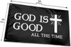 Bóg jest dobry przez cały czas flaga chrześcijańska, 3x5 flagi do domu dekoracyjnego delukse Deluxe Outdoor Banner