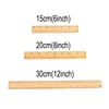 5 -stcs/Set houten rechte liniaal 15 cm 20 cm 30 cm dubbele zijde meetgereedschap Kantoor School Student Stationery Fotografie Props