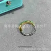 Top grade Designer rings for womens Tifancy U-shaped Lock Ring High Version Running Lock Half Full Diamond Fashion Style Ring Original 1:1 With Real Logo