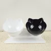 Cat Double Bowl Cat Bowl Dog Bowl Non-Slip Food Bowl med upphöjd stativ Kattfodervattningstillbehör Dog Feeder Pet Supplies