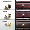 12x Antique Brass Silvery Golden Decorative Mini Jewelry Box Drawer Cabinet Dresser Wooden Case Handle Pull Knob 7mm with screws