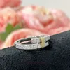 Дизайнерские кольца высшего класса для женской тифансии высокая версия Vgold Круглый кольцо для разделения цветов для женщин для женского нового края