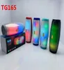 TG165 Tragbarer drahtloser Bluetooth -Lautsprecher LED -Flash -Musik MP3 -Player Super Bass Waterfam Subwoofer SD Card Player mit MIC 1200M5492027