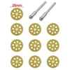 10PCS 20/22/25/30mm Mini Diamond Cutting Disc Set For Dremel Rotary Tool Accessories Grinding Wheel Circular Saw Blade