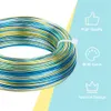 1mm Multicolor Jewelry Craft Aluminum Wire 93.6m Bendable Metal Wire with Storage Box for Jewelry Beading Craft Project Colorful