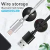 USB -Kabel -Organizer Draht Wickler Hörphone Halter Kordclip Office Desktop Telefonkabel