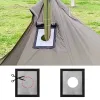 TRYHOMY TENT KAKKAVE GAT Jack Brandbestendige brandwerende fornuis Schoorsteenpijp Jack Kit Accessoires Canvas Tipi Hot Tent Forn