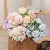 3 Pack Fleurs artificielles Bouquet de rose Fausses Fleurs Bouquet de mariage Bridal Bouquet pour le jardin Décoration de mariage