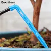 BRASMOYU 1/8 "4 Way Water Greenhouse Joint Pipe Connector 4/7mm till 3/5mm Slang Bend Arrow Emitter Dripper Watering Fiting Tool