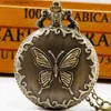 Pocket Watches Lovely Butterfly Pattern Quartz ketting series
