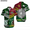 Vanuatu Nouvelle-Zélande 3D partout pour hommes imprimés Hawaiian Aloha Shirts mâle Camisa Summer Beach T-shirt Unisexe Tees Femme Tops T1