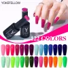 Gel ächefellow 2022 ny färg 10 ml nagelgel polsk semi permanent gel lack bas topprock 122 blötlägg färger organisk nagellack