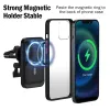 Chargers 15W Manyetik Araba Kablosuz Şarj Cihazı Samsung Galaxy S23 S22 S21 Ultra Plus Mıknatıs Sticker Hediye Kılıfı ile Hızlı Araba Şarj Cihazı