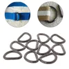 10pcs/Bag Belt Buckle Carabiner Inner Width Metal Semicircle Non-Welded d-Ring DIY Bag Handbags Accessories 13/16/20/25mm