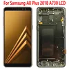 SAMSUNG A8 Plus 2018 LCDディスプレイタッチスクリーンのSuperAMOLED A730 A8+ 2018 A730F LCD用のフレームデジタイザーアセンブリ付きタッチスクリーン