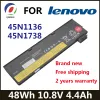 Baterías 48wh 10.8V batería de laptop para Lenovo ThinkPad X240 X260 X270 X250 L450 T450 T470P T450S T440S K2450 W550S 45N1136 45N1738 4.4AH