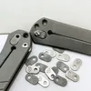 3PCS Niestandardowy tytanowo -stopowy nóż Klips Filler Patch Cris Chris Reeve Large Small Sebenza Inkosi Umnumzaan DIY Parts