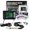 2-in-1 Combo pH & Temperature Meter Monitor Thermometer for Aquariums Hydroponics Aquaculture Replaceable BNC Electrode