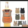 Handle Drinkware beverage Koozie Military Molle Mini Vest Cooler Sleeve Adjustable Shoulder Straps Beer Er Bar P5837071