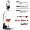 Péôteur de carafe de vin rouge professionnel avec support de stand de filtre Vodka Aerator à air rapide pour la barre à manger à domicile Ensemble essentiel