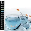 1/5/10 szt. Trzymaj się termometru wskaźnik temperatury cyfrowa podwójna skala akwarium naklejka akwariowo -Akwario Kontrola temperatury