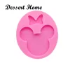 DY0075 DIY epoxy resin molds Mouse head and bow shape silicone mold for keychains Jewelry Making Accessories Tools