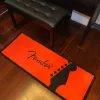Música impresa de guitarra de Fender Area de franela Alfombra estampada Metera de baño Carpeta para la sala de estar Decoración del hogar