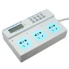 3 I 1 Programmerbar digital timer Socket LCD Power Timer Controler för Fish Aquarium Lighting Heater Filter Air Pump Dosing Pump