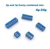 5/20pcs Pitch 5 mm 2p 3p 3p Terminal Block Connettori di giunzione Bornier 301V per pin dritti cavo in ottone morsettiera 15a