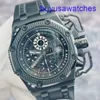 AP Movement Pols Watch Royal Oak Offshore Series 26165 Limited Edition Black Ceramic Titanium Materiaal Zeldzaam en goed item