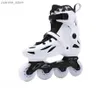Inline Roller Skates Adult Roller Skates Skating Shoes Sliding Inline Sneakers 4 Wheels 1 Row Line Outdoor Training Sport Shoes Patines Y240410