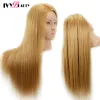 Mannequin- Cabeças com cabelo de 65 cm para penteados Tete de Cabeza manniquin bonecas de bonecas